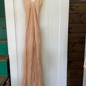 Manaola light pink maxi dress